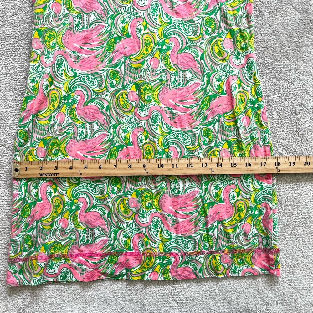 LILLY PULITZER BRITTON HENLEY DRESS SIZE SMALL FLAMINGO PRINT VACATION PRETTY - Picture 8 of 10